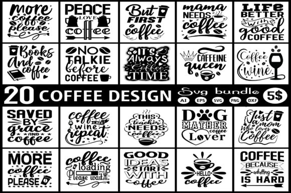 Coffee Svg Bundle Graphic Review