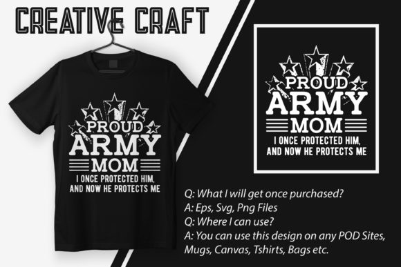Proud Army Mom I Once Protected Graphics and Crafts Review